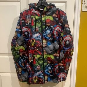 Marvel Comic Wind Breaker With Hood